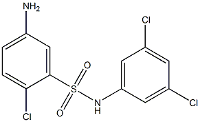 5-amino-2-chloro-N-(3,5-dichlorophenyl)benzene-1-sulfonamide Structure