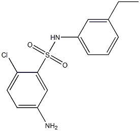 5-amino-2-chloro-N-(3-ethylphenyl)benzene-1-sulfonamide Structure