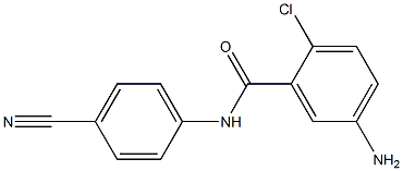 5-amino-2-chloro-N-(4-cyanophenyl)benzamide 구조식 이미지