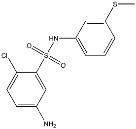 5-amino-2-chloro-N-[3-(methylsulfanyl)phenyl]benzene-1-sulfonamide 구조식 이미지