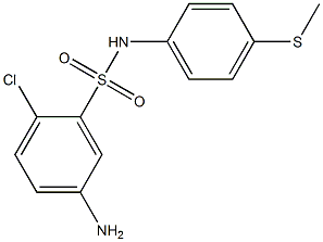 5-amino-2-chloro-N-[4-(methylsulfanyl)phenyl]benzene-1-sulfonamide Structure