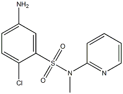 5-amino-2-chloro-N-methyl-N-(pyridin-2-yl)benzene-1-sulfonamide 구조식 이미지