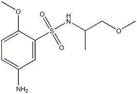 5-amino-2-methoxy-N-(1-methoxypropan-2-yl)benzene-1-sulfonamide Structure