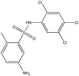 5-amino-2-methyl-N-(2,4,5-trichlorophenyl)benzene-1-sulfonamide 구조식 이미지