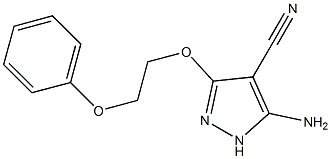 5-amino-3-(2-phenoxyethoxy)-1H-pyrazole-4-carbonitrile Structure