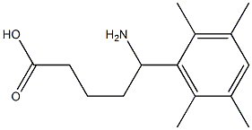 5-amino-5-(2,3,5,6-tetramethylphenyl)pentanoic acid Structure