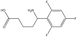 5-amino-5-(2,4,6-trifluorophenyl)pentanoic acid 구조식 이미지