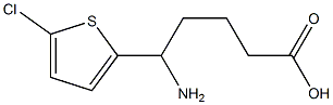 5-amino-5-(5-chlorothiophen-2-yl)pentanoic acid 구조식 이미지