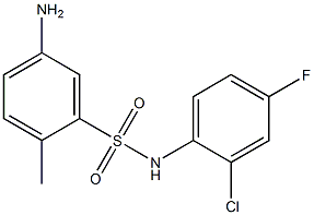 5-amino-N-(2-chloro-4-fluorophenyl)-2-methylbenzene-1-sulfonamide 구조식 이미지