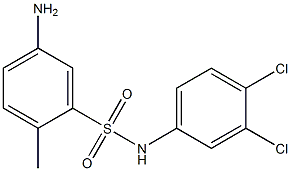 5-amino-N-(3,4-dichlorophenyl)-2-methylbenzene-1-sulfonamide 구조식 이미지