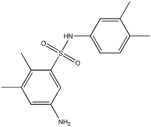 5-amino-N-(3,4-dimethylphenyl)-2,3-dimethylbenzene-1-sulfonamide Structure