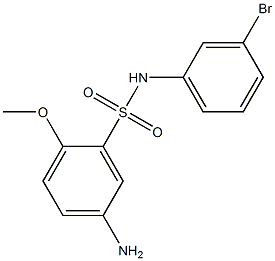 5-amino-N-(3-bromophenyl)-2-methoxybenzene-1-sulfonamide 구조식 이미지