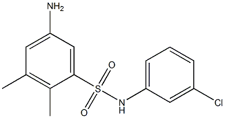 5-amino-N-(3-chlorophenyl)-2,3-dimethylbenzene-1-sulfonamide 구조식 이미지