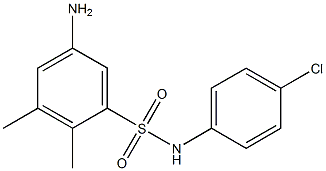 5-amino-N-(4-chlorophenyl)-2,3-dimethylbenzene-1-sulfonamide 구조식 이미지