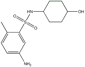 5-amino-N-(4-hydroxycyclohexyl)-2-methylbenzene-1-sulfonamide 구조식 이미지