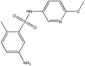 5-amino-N-(6-methoxypyridin-3-yl)-2-methylbenzene-1-sulfonamide 구조식 이미지