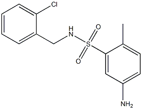 5-amino-N-[(2-chlorophenyl)methyl]-2-methylbenzene-1-sulfonamide Structure