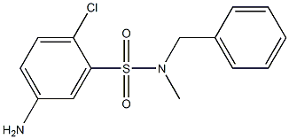 5-amino-N-benzyl-2-chloro-N-methylbenzene-1-sulfonamide 구조식 이미지