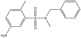 5-amino-N-benzyl-N,2-dimethylbenzene-1-sulfonamide 구조식 이미지