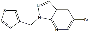 5-bromo-1-(thien-3-ylmethyl)-1H-pyrazolo[3,4-b]pyridine 구조식 이미지