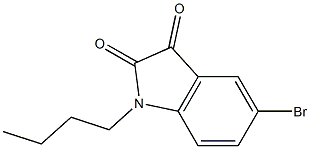 5-bromo-1-butyl-2,3-dihydro-1H-indole-2,3-dione 구조식 이미지