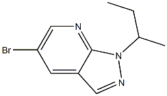 5-bromo-1-sec-butyl-1H-pyrazolo[3,4-b]pyridine Structure