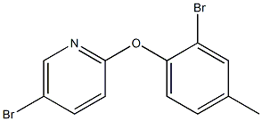 5-bromo-2-(2-bromo-4-methylphenoxy)pyridine 구조식 이미지