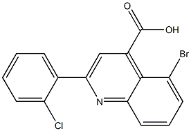 5-bromo-2-(2-chlorophenyl)quinoline-4-carboxylic acid Structure