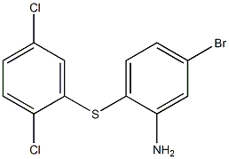 5-bromo-2-[(2,5-dichlorophenyl)sulfanyl]aniline 구조식 이미지