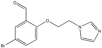 5-bromo-2-[2-(1H-imidazol-1-yl)ethoxy]benzaldehyde Structure