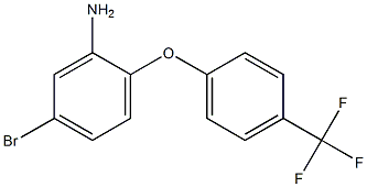 5-bromo-2-[4-(trifluoromethyl)phenoxy]aniline Structure