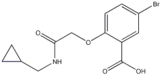 5-bromo-2-{[(cyclopropylmethyl)carbamoyl]methoxy}benzoic acid 구조식 이미지