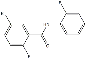 5-bromo-2-fluoro-N-(2-fluorophenyl)benzamide 구조식 이미지