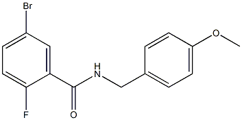 5-bromo-2-fluoro-N-(4-methoxybenzyl)benzamide 구조식 이미지