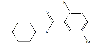 5-bromo-2-fluoro-N-(4-methylcyclohexyl)benzamide Structure