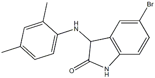 5-bromo-3-[(2,4-dimethylphenyl)amino]-2,3-dihydro-1H-indol-2-one 구조식 이미지