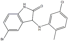 5-bromo-3-[(5-chloro-2-methylphenyl)amino]-2,3-dihydro-1H-indol-2-one 구조식 이미지