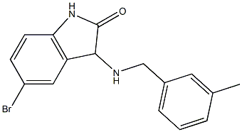 5-bromo-3-{[(3-methylphenyl)methyl]amino}-2,3-dihydro-1H-indol-2-one 구조식 이미지