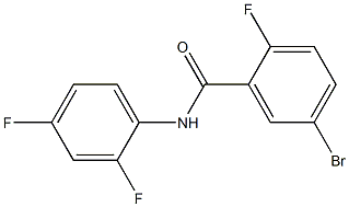 5-bromo-N-(2,4-difluorophenyl)-2-fluorobenzamide 구조식 이미지