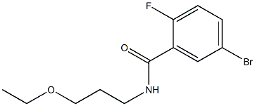 5-bromo-N-(3-ethoxypropyl)-2-fluorobenzamide Structure