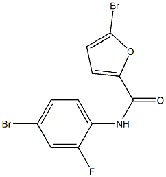 5-bromo-N-(4-bromo-2-fluorophenyl)furan-2-carboxamide 구조식 이미지