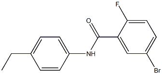 5-bromo-N-(4-ethylphenyl)-2-fluorobenzamide Structure