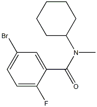 5-bromo-N-cyclohexyl-2-fluoro-N-methylbenzamide Structure