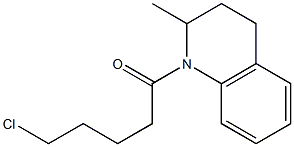 5-chloro-1-(2-methyl-1,2,3,4-tetrahydroquinolin-1-yl)pentan-1-one 구조식 이미지