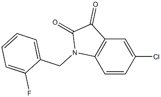 5-chloro-1-[(2-fluorophenyl)methyl]-2,3-dihydro-1H-indole-2,3-dione Structure