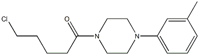 5-chloro-1-[4-(3-methylphenyl)piperazin-1-yl]pentan-1-one Structure