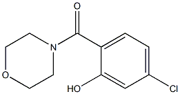 5-chloro-2-(morpholin-4-ylcarbonyl)phenol 구조식 이미지