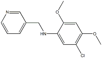 5-chloro-2,4-dimethoxy-N-(pyridin-3-ylmethyl)aniline Structure