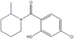 5-chloro-2-[(2-methylpiperidin-1-yl)carbonyl]phenol 구조식 이미지