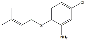 5-chloro-2-[(3-methylbut-2-en-1-yl)sulfanyl]aniline 구조식 이미지